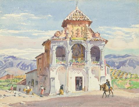 Artwork Andalusia this artwork made of Watercolour over pencil on thick wove paper, created in 1921-01-01