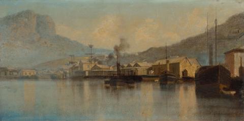 Artwork Townsville this artwork made of Oil on canvas, created in 1890-01-01