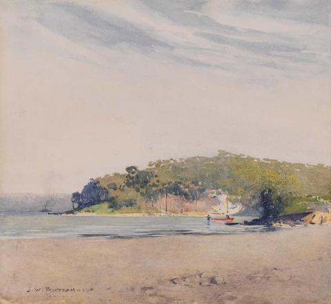 Artwork Quiet cove this artwork made of Watercolour over pencil on wove paper, created in 1914-01-01