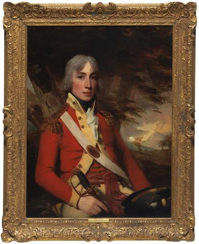 Artwork Portrait of Major General Alexander Murray MacGregor as a young man this artwork made of Oil on canvas, created in 1790-01-01