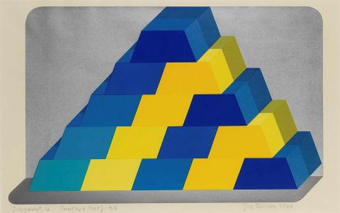 Artwork Ziggurat 6 this artwork made of Screenprint, created in 1966-01-01