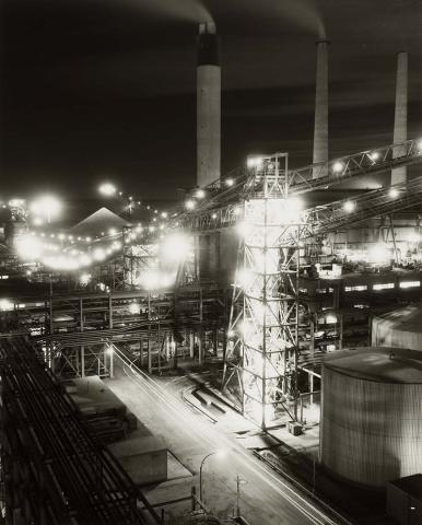 Artwork Aluminium refinery, Gladstone (from 'Journeys north' portfolio) this artwork made of Gelatin silver photograph on paper, created in 1987-01-01