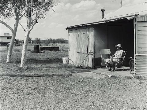 Artwork 18 February 1987, Camooweal - Mrs Steele is in her eighties and has worked as a drover for most of her life (from 'Journeys north' portfolio) this artwork made of Gelatin silver photograph on paper, created in 1987-01-01