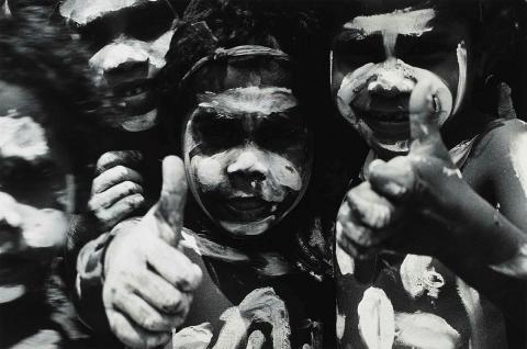 Artwork Young dancers, Kuranda, Laura Dance Festival, Cape York (from 'Journeys north' portfolio) this artwork made of Gelatin silver photograph on paper, created in 1987-01-01