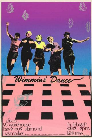 Artwork Wimmins' Dance this artwork made of Screenprint on paper, created in 1981-01-01