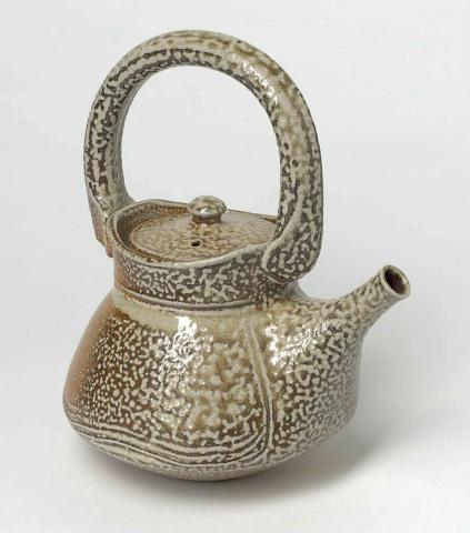 Artwork Teapot this artwork made of Stoneware clay, thrown and salt glazed, created in 1990-01-01
