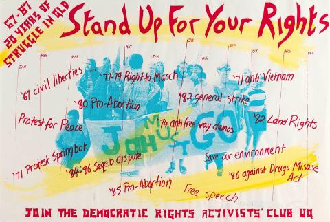 Artwork Stand up for your rights this artwork made of Screenprint on paper, created in 1987-01-01