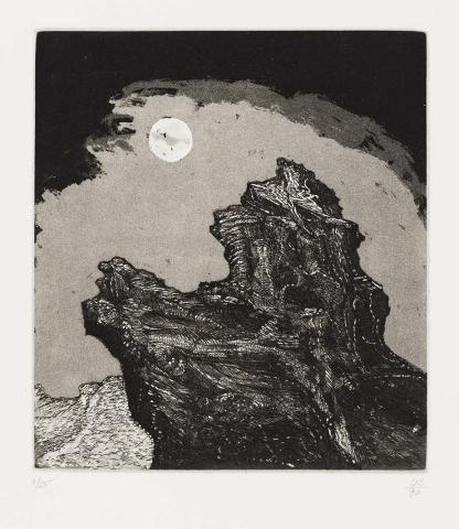 Artwork (Untitled 28) (from 'Night watch, a print cycle of thirty etchings' portfolio) this artwork made of Etching and aquatint on Arches paper, created in 1990-01-01