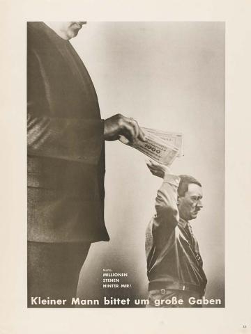 Artwork Der Sinn des Hitlergrusses (The meaning of Hitler salute) this artwork made of Photo-lithograph on paper, created in 1932-01-01