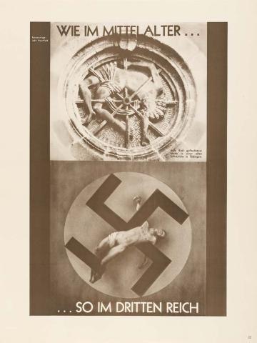 Artwork Wie im Mittelalter...so im Dritten Reich (As in the Middle Ages...so in the Third Reich) this artwork made of Photo-lithograph on paper, created in 1934-01-01