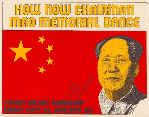 Artwork How now Chairman Mao Memorial Dance this artwork made of Screenprint on paper, created in 1976-01-01