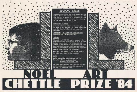 Artwork Noel Chettle Art Prize this artwork made of Screenprint and photo-screenprint on paper, created in 1984-01-01