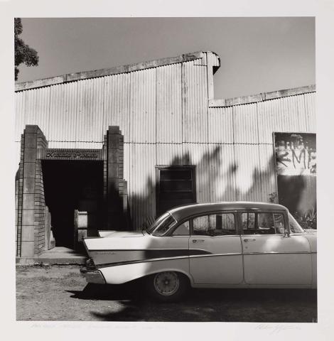Artwork Arcadia produce building (from 'Rustic Paradise' series) this artwork made of Gelatin silver photograph on paper, created in 1991-01-01