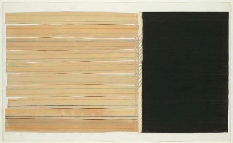 Artwork Infinitude II this artwork made of Etching, palm leaf collage and cord lacing on paper, created in 1983-01-01