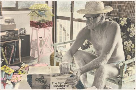 Artwork (Untitled 2) (from 'Christmas holiday with Bob's family, Queensland, 1978' series) this artwork made of Gelatin silver photograph, hand-coloured on paper, created in 1978-01-01