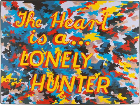 Artwork For Angela I - The heart is a lonely hunter (from 'The miracle of love' series) this artwork made of Synthetic polymer paint on plywood, created in 1990-01-01