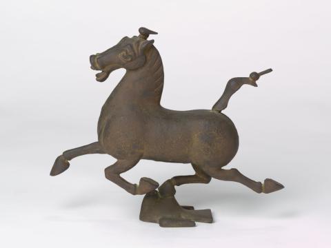 Artwork Flying horse of Kansu this artwork made of Bronze on clear acrylic base, created in 1973-01-01