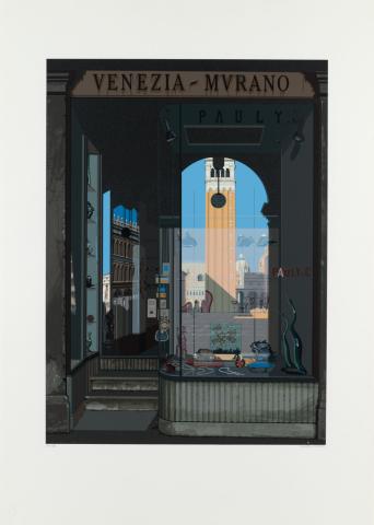 Artwork Venezia-Murano (from 'Urban landscapes no. 2' portfolio) this artwork made of Screenprint