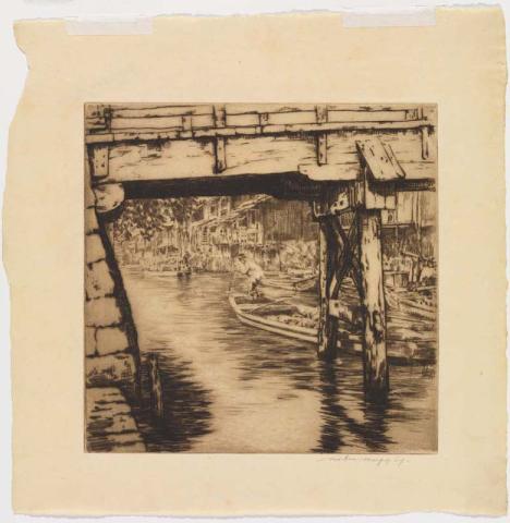 Artwork The Venice of Japan (2) this artwork made of Etching and drypoint on paper, created in 1896-01-01