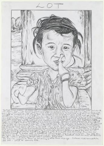 Artwork Lot, 1993 (Cambodia) this artwork made of Pencil on paper, created in 1993-01-01