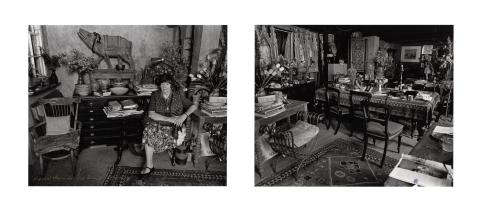Artwork Margaret Olley in her living room, Paddington this artwork made of Gelatin silver photograph