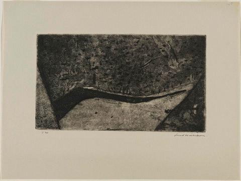 Artwork The St George River, Lorne this artwork made of Etching, aquatint, engraving, drypoint on grey Ingres paper, created in 1959-01-01
