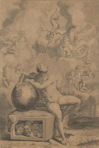 Artwork The dream of Michelangelo this artwork made of Etching and engraving