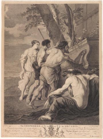 Artwork The shepherds in Arcadia this artwork made of Etching and engraving on paper, created in 1763-01-01