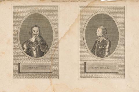 Artwork Charles I Cromwell (from 'Ashburton's History of England' series) this artwork made of Steel engraving on paper