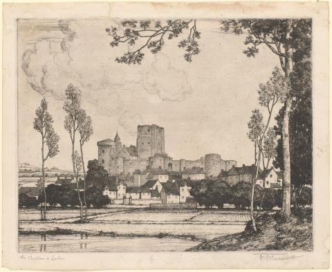 Artwork Chateau a Loches this artwork made of Etching on off-white wove paper
