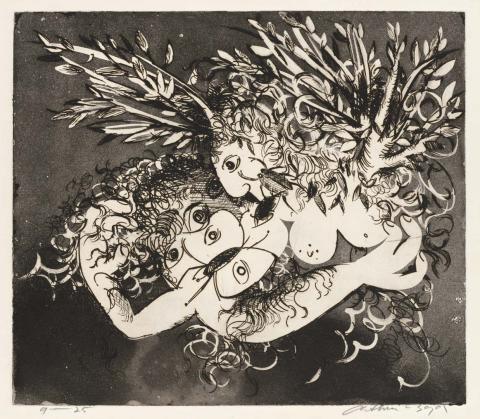 Artwork Daphne (from 'Electra' backdrop) this artwork made of Etching, aquatint