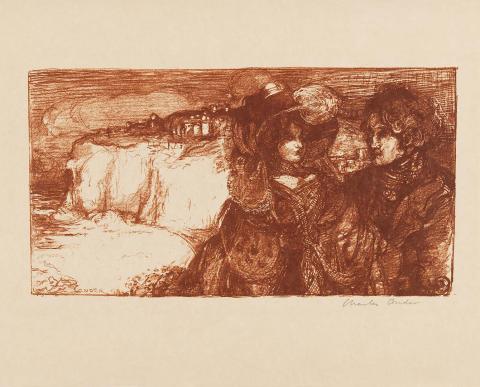 Artwork Beatrix et Calyste (Béatrice and Calyste) (no. 3 from 'Balzac set' series) this artwork made of Lithograph on wove paper, created in 1899-01-01