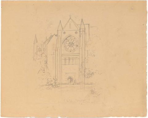 Artwork St John's Cathedral this artwork made of Pencil on cream wove paper
on cream wove paper
