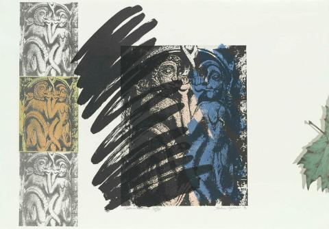 Artwork Adam and Eve this artwork made of Colour lithograph, photo-lithograph on wove paper, created in 1976-01-01