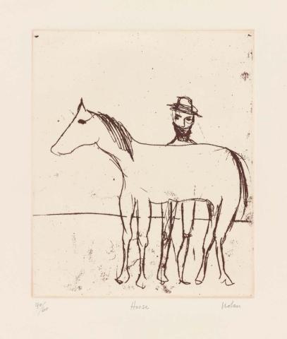 Artwork Horse (no. 16 from 'Dust' series) this artwork made of Photo-etching on wove paper, created in 1971-01-01