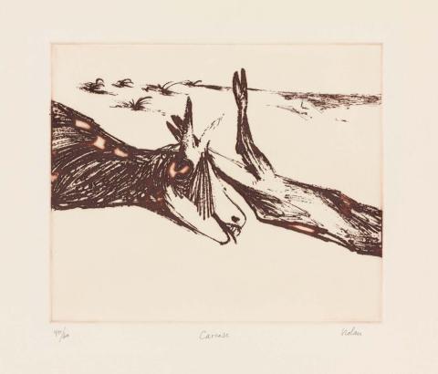 Artwork Carcase (no. 21 from 'Dust' series) this artwork made of Photo-etching on wove paper, created in 1971-01-01