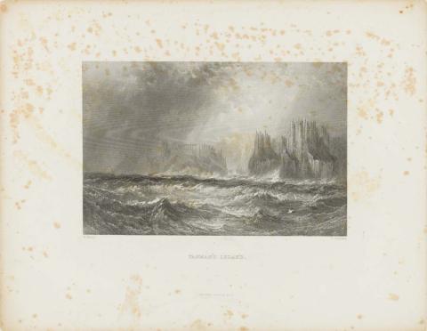 Artwork Tasman's Island (no. 107 from 'Australia' series) this artwork made of Etching and engraving