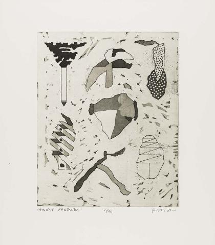 Artwork Silent partners this artwork made of Etching, aquatint and drypoint on wove paper, created in 1978-01-01