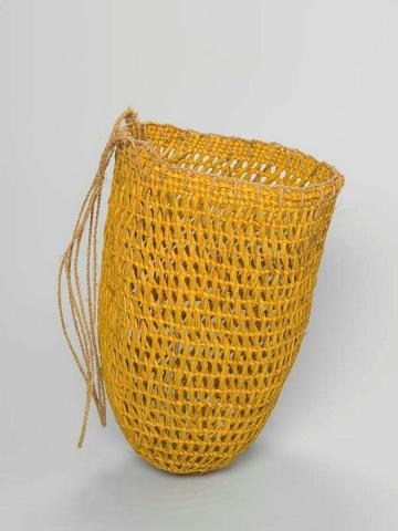 Artwork Basket this artwork made of Woven pandanus, dyes, created in 1999-01-01
