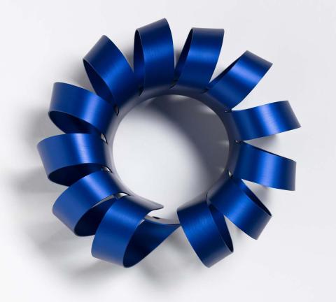 Artwork Blue ribbon bangle this artwork made of Anodised aluminium, created in 1996-01-01