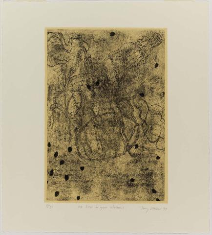Artwork our hair in your collections this artwork made of Etching with chine collé on paper, created in 1997-01-01
