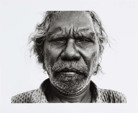 Artwork Kugu elder, Joe (from 'Returning to places that name us' series) this artwork made of Gelatin silver photograph on paper, created in 2000-01-01