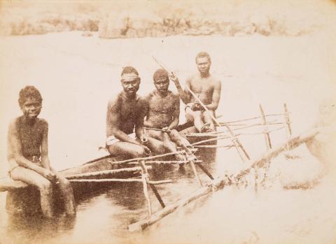 Artwork North Queensland natives this artwork made of Albumen photograph on paper, created in 1890-01-01