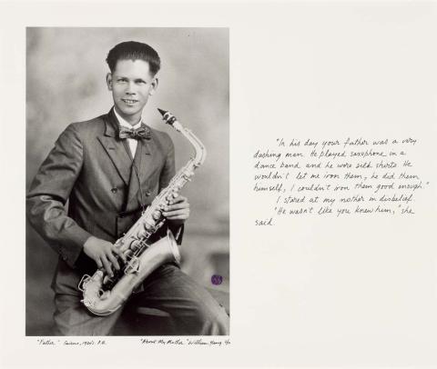 Artwork "Father." Cairns, 1920's. P.U. (from 'About my mother' portfolio) this artwork made of Gelatin silver photograph