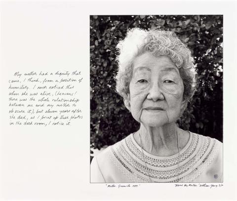 Artwork "Mother. Graceville. 1989." (from 'About my mother' portfolio) this artwork made of Gelatin silver photograph
