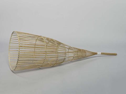 Artwork Weris (Fish scoop) this artwork made of Bamboo and cotton cord, created in 2004-01-01