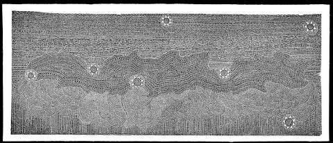 Artwork Baidam (Shark constellation) this artwork made of Linocut on paper, created in 2006-01-01