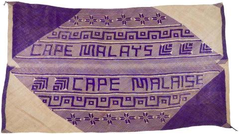 Artwork Untitled (gift mat #I) Cape Malays/Cape Malaise this artwork made of Woven pandanus, dye, created in 2007-01-01