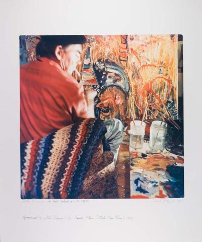 Artwork John Perceval in his studio - 3, 1967 (from 'Portrait' series) this artwork made of Colour photograph