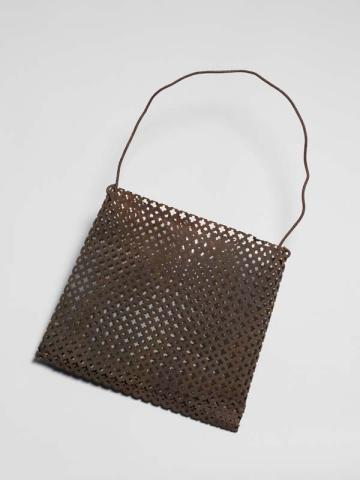 Artwork Narrbong (String bag) this artwork made of Rusted mesh sheeting and fencing wire